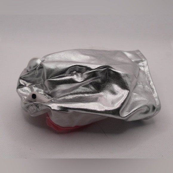 Small Animal or Cat Pink and Silver Shark Fin Hat - Picture 2 of 4